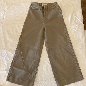 Madewell cropped wide legged pants